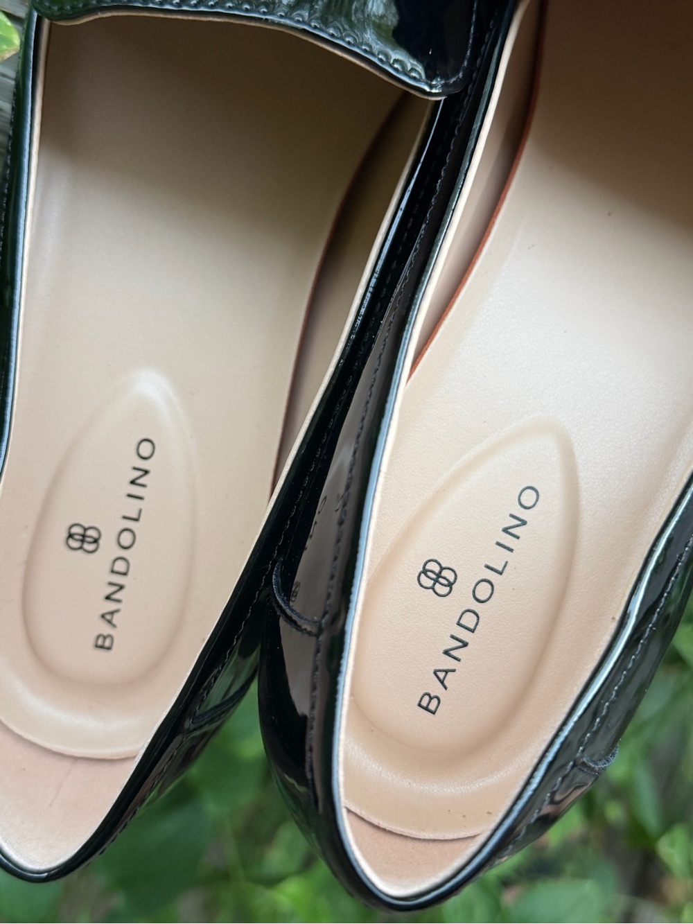 Bandolino Black Patent Loafers with Bow Accent - Picture 5 of 14